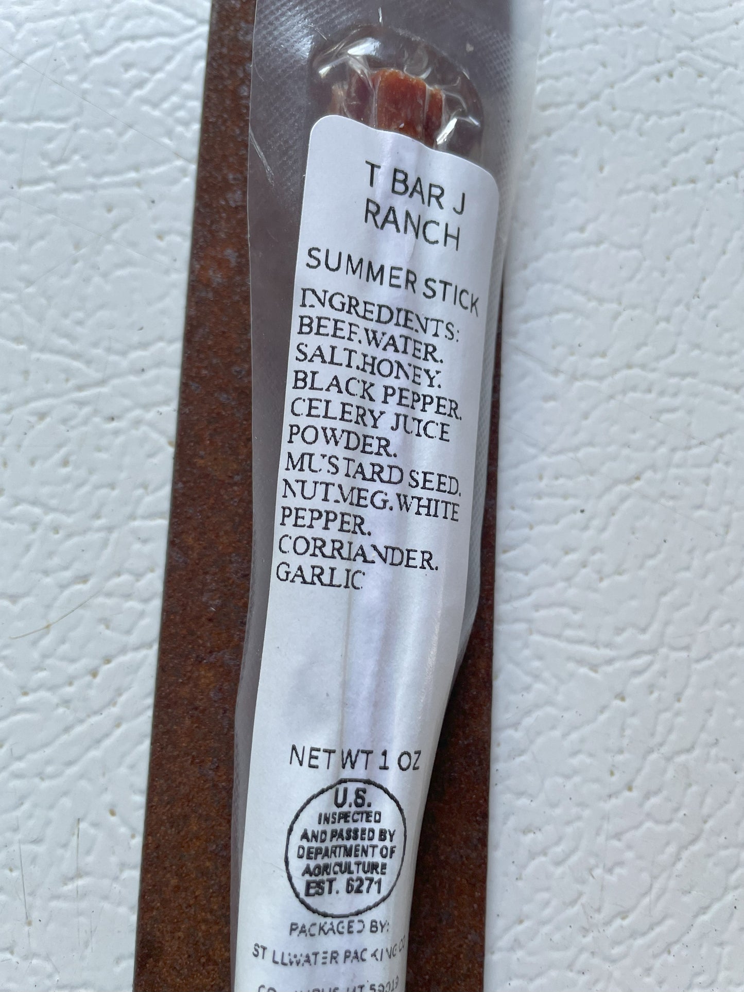 Jalapeno/Cheese Trail Sticks T Bar J Ranch