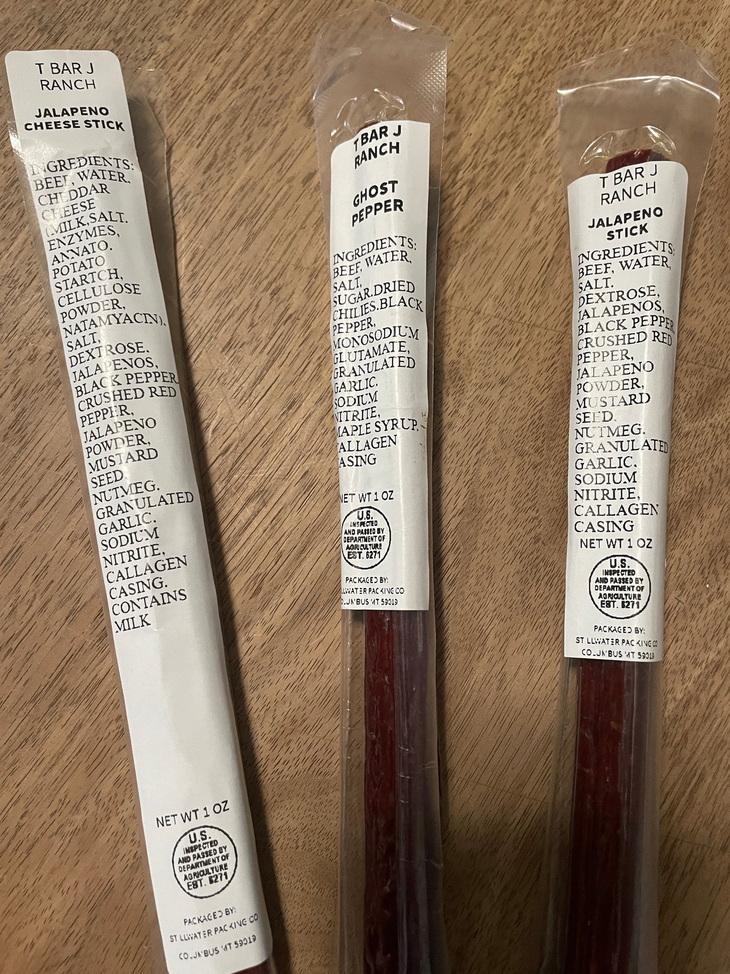 T Bar J Ranch Trail Sticks – All-Natural Montana Beef Sticks